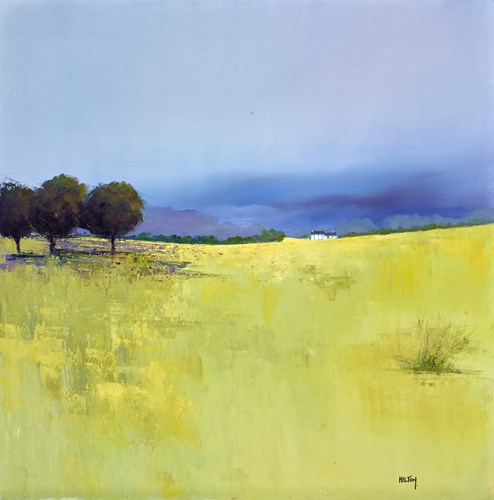 After The Harvest by Barry Hilton - Original Painting on Stretched Canvas